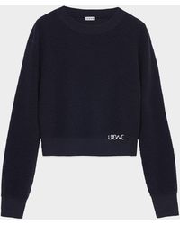 Loewe - Wool-Blend Embroidered Sweater - Lyst
