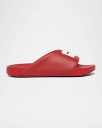 Givenchy - Apos;S Label Slide Flat Rubber Sandals - Lyst