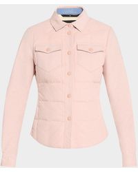 Moncler - Nangy Corduroy Down Shirt Jacket - Lyst