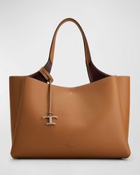 Tod's - Apa 2 Shopper Leather Tote Bag - Lyst
