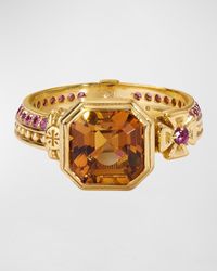 Konstantino - Citrine, Pink Sapphire And Ruby Ring, Size 7 - Lyst