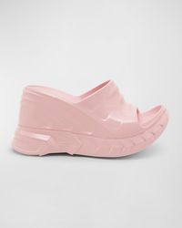 Givenchy - Marshmallow Rubber Wedge Slide Sandals - Lyst