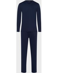 Hanro - Apos;S Night Selection Long Cotton Pajama Set - Lyst