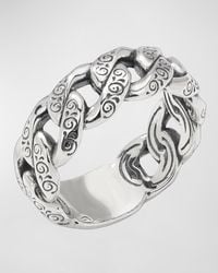 Konstantino - Sterling Silver Link Band Ring - Lyst