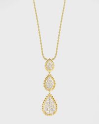 Boucheron - Yellow Gold Serpent Boheme Diamond 3-motif Medium, Small And Extra-small Pendant Necklace - Lyst