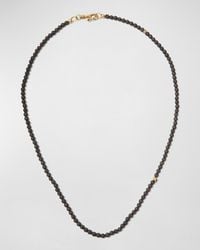 John Varvatos - Skull Lava Beaded Necklace, 24"L - Lyst