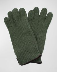Portolano - Rbbed Cashmere Gloves - Lyst