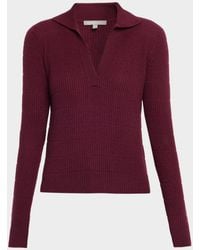 Neiman Marcus - Cashmere Polo Sweater - Lyst