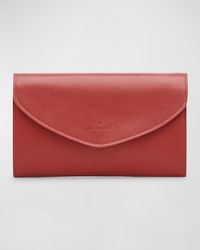 Il Bisonte - Bigallo Envelope Flap Leather Clutch Bag - Lyst