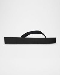 The Row - Dune Cotton Flatform Thong Sandals - Lyst
