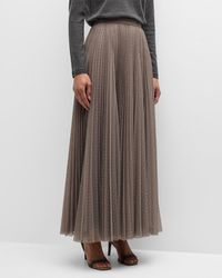 Altuzarra - Sif Strass Embellished Pleated Tulle Maxi Skirt - Lyst