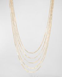 Lana Jewelry - 14K Laser Mini Rectangle 5-Strand Necklace, 15" - Lyst