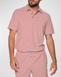 Siamo Verano - Terrycloth Polo Shirt - Lyst