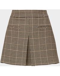 Veronica Beard - Pavaline Houndstooth Mini Skirt - Lyst