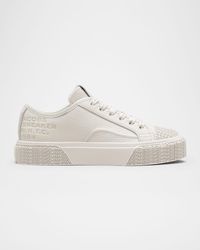 Marc Jacobs - Leather Low-Top Logo Sneakers - Lyst