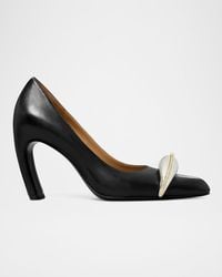 Tory Burch - Pierced Leather 90 Mm Pumps - Lyst