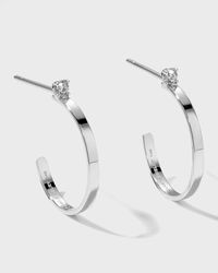 Lana Jewelry - Solo Diamond Hoop Earrings - Lyst