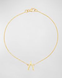 Jennifer Meyer - 18k Gold Mini Wishbone Chain Bracelet On A 14k Chain - Lyst