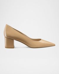 Stuart Weitzman - Stuart Power Block-Heel Pumps - Lyst