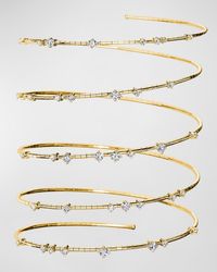 Mattia Cielo - 18k Yellow Gold Spiral Diamond Bracelet - Lyst