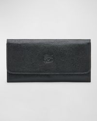 Il Bisonte - Trifold Leather Continental Wallet - Lyst