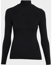 FRAME - Ribbed Turtleneck Top - Lyst