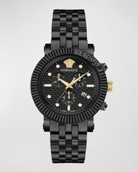 Versace - V-Chrono Classic Ip Bracelet Watch, 45Mm - Lyst