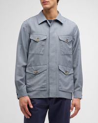 Paul Smith - Micro-Houndstooth Chore Jacket - Lyst