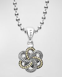 Lagos - Love Knot Two-Tone 15Mm Pendant Necklace - Lyst
