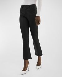 Lamarque - Faris Leather Cropped Bootcut Pants - Lyst