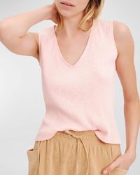 ATM - Cotton Rib Muscle Tee - Lyst