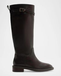 SCHUTZ SHOES - 35Mm Bianca Leather Knee-High Boots - Lyst