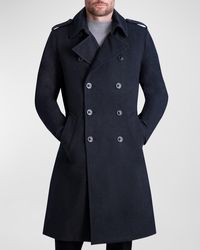 Karl Lagerfeld - Wool Trench Coat - Lyst