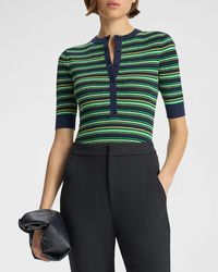 A.L.C. - Fisher Pleated Button-front Top - Lyst