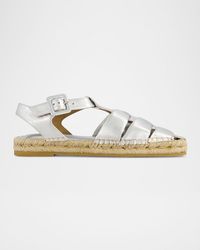 Bernardo - Monri Metallic Fisherman Espadrilles - Lyst
