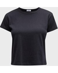 Leset - Margo Short-Sleeve Cotton Crewneck Tee - Lyst