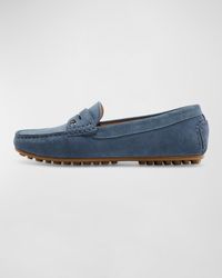 La Canadienne - Pedale Penny Suede Driver Loafers - Lyst