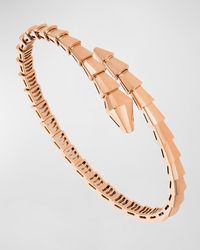 BVLGARI - Rose Gold Serpenti Viper Bracelet, Size Medium - Lyst