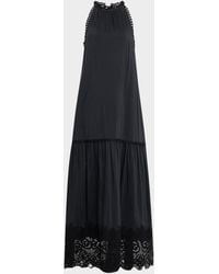 Kobi Halperin - Teri Lace-Trim Halter Maxi Dress - Lyst