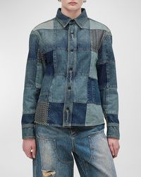 Marc Jacobs - Patchwork Denim Shirt - Lyst