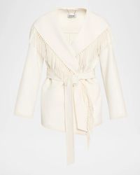 Jonathan Simkhai - Rowen Fringed Wool-Blend Jacket - Lyst