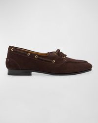 Bally - Plume Leather Boat Shoes - Lyst