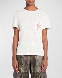 Golden Goose - Journey Short-sleeve Embroidered Pocket T-shirt - Lyst