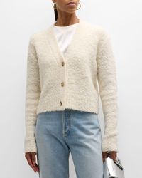 ATM - Wool-Blend Boucle Cropped Cardigan - Lyst