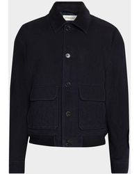 FRAME - Apos;S Suede Flap-Pocket Blouson - Lyst