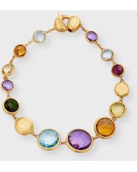 Marco Bicego - Jaipur Color 18k Yellow Gold Mixed Gemstone Bracelet - Lyst