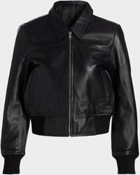R13 - Berlin Leather Bomber Jacket - Lyst