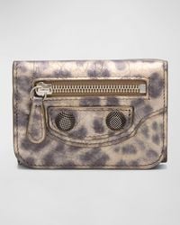 Balenciaga - Le Cagole Mini Leopard-Print Wallet - Lyst