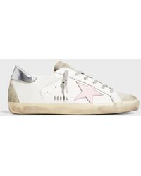 Golden Goose - Superstar Mixed Leather Low-top Sneakers - Lyst