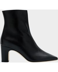 Manolo Blahnik - Ofaralo Leather Booties - Lyst